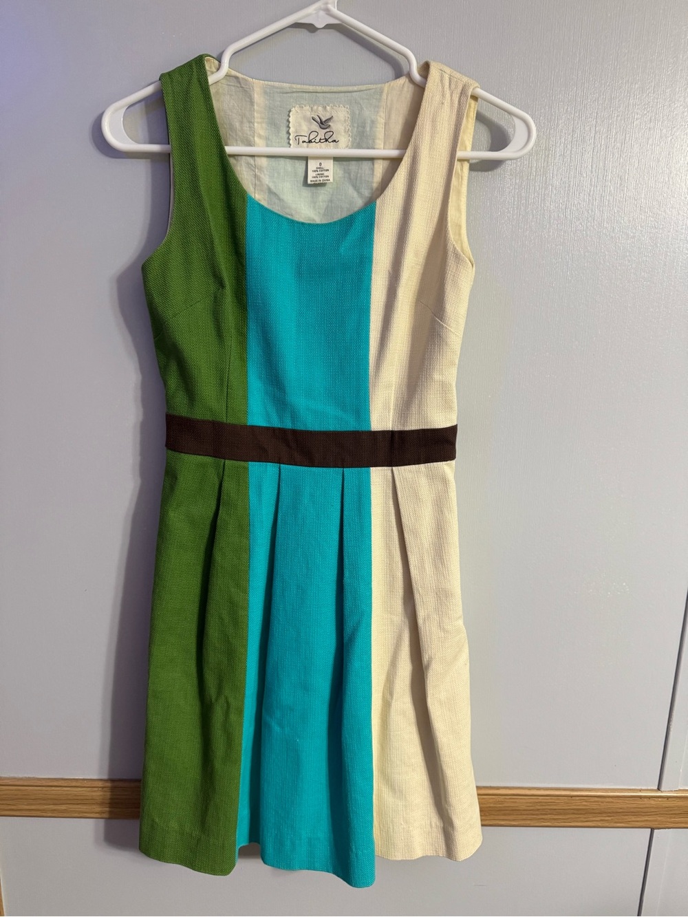 Tabitha Glanz Colorblock Sleeveless Above the Knees Dress Size 0